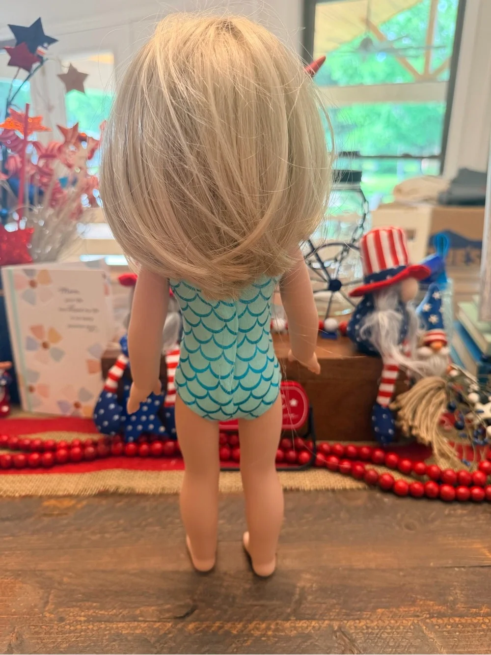 American Girl WellieWishers Camille Doll 14.5” doll blonde hair blue eyes EUC 🥰
